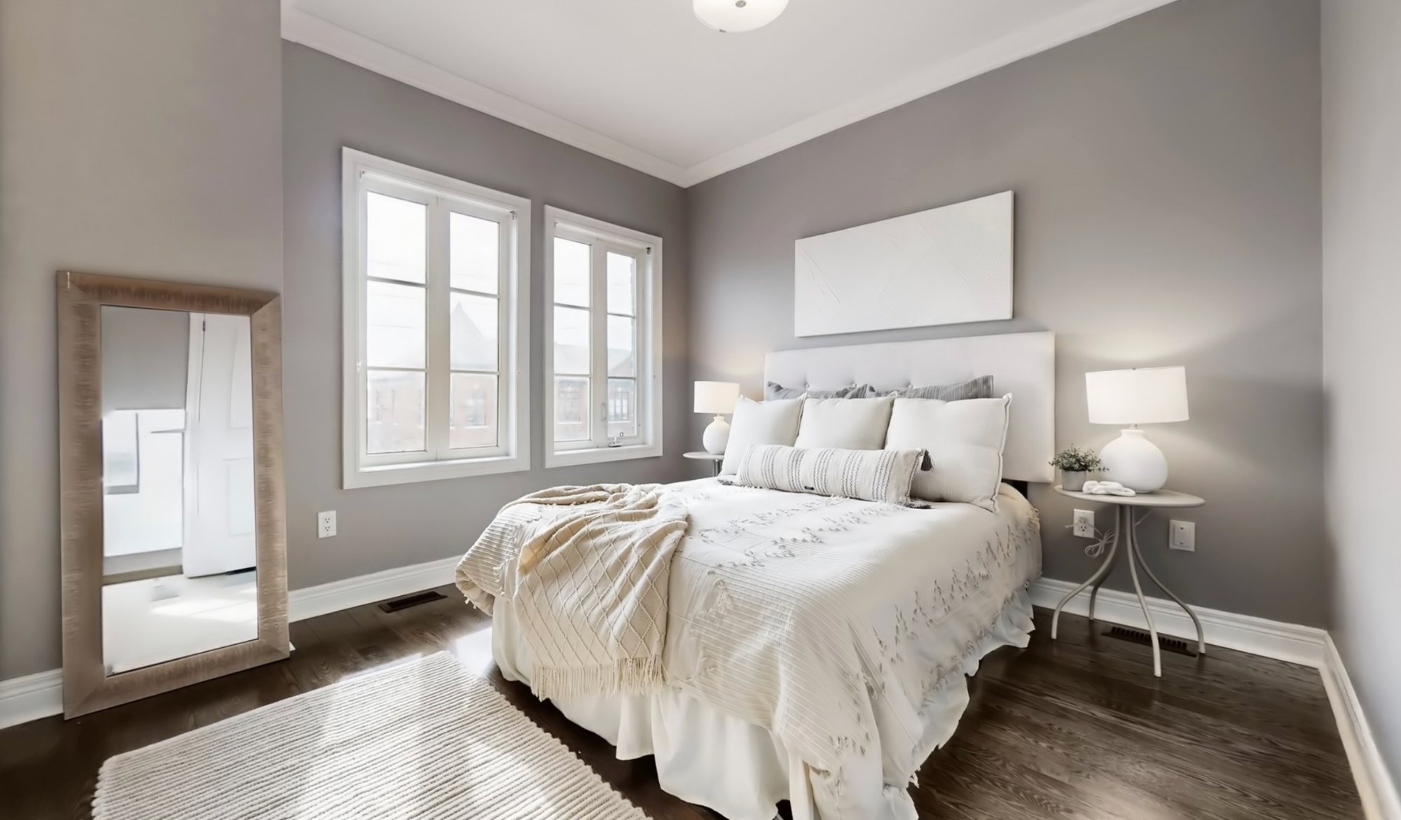 Vacant staging — bedroom Oakville